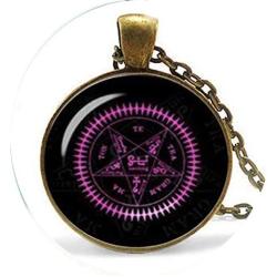 hars Black Butler Contract Seal Sebastian Michaelis Demon Contract Manga Art Anime Jewelry Black Butler Keychain - Christian Necklace - Religious Jewelry