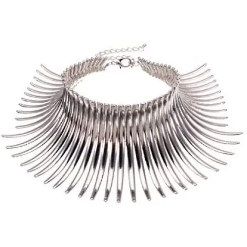 Mozhuo Chunky Statement Collar Necklace for Women Silver Choker Bib Necklace Chain Fashion Jewelry Costume Prom Gorgeous Mozhuo Chunky Statement Collar Necklace for Women Silver Choker Bib Necklace Chain Fashion Jewelry Costume Prom Gorgeous