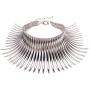 Mozhuo Chunky Statement Collar Necklace for Women Silver Choker Bib Necklace Chain Fashion Jewelry Costume Prom Gorgeous
