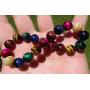 Serirtire 8mm Tiger Eye Gemstone Bracelet Round Beads Stretch Bracelet Handmade Healing Stone Jewelry for Women Girls