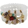 Twinfree 8 Pcs Bohemian Bracelets for Women Boho Multilayer Tassel Bracelet Set Statement Charm Bangle