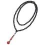 Long Agate Pendant Necklace Handmade Gemstone Beaded Necklace Fashion Y-shaped Jewelry for Women Girls