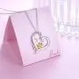 YinShan 925 Sterling Silver Heart Animal Pendant Necklace Jewelry for Women YinShan 925 Sterling Silver Heart Animal Pendant Necklace Jewelry for Women