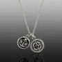 Steve Madden Mens Oxidized Anchor and Compass Design Coin Charm Chain Necklace in Stainless Steel, Silver, 28 Steve Madden Mens Oxidized Anchor and Compass Design Coin Charm Chain Necklace in Stainless Steel, Silver, 28
