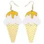Fun Acrylic Ice Cream Popsicle Drop Earrings Cute Food Model Dangle Earrings Unique Gift Jewelry for Women Girls