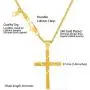 LIFETIME JEWELRY Four Diamond Cuts Cross Necklace 24k Gold Plated for Women Men LIFETIME JEWELRY Four Diamond Cuts Cross Necklace 24k Gold Plated for Women Men
