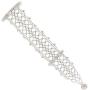 SP Sophia Collection Boho Filigree Wedding Bridal Arm Cuff Armlet Bracelet and Ring Fashion Rhinestone Body Jewelry