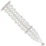 SP Sophia Collection Boho Filigree Wedding Bridal Arm Cuff Armlet Bracelet and Ring Fashion Rhinestone Body Jewelry
