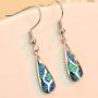 Women Opal Dangle Earrings Jewelry Dainty Elegant New Sterling Silver Earring Genuine and Created Gemstone Birthstone