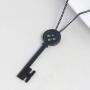Metal Coraline Black Key Necklace- Coraline cosplay Necklace for women-Coraline Costume jewelry gift