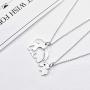 925 Sterling Silver Mother Daughter Elephant Matching Necklace for 2 Set, Sister Elephant Jewelry Mother Day Gift for Women Mother Daughter Sister with Gift Box