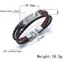 COMTRUDE to My Grandson Bracelets, Stainless Steel Leather Inspirational Wristband, Grandson Bracelet from Grandma, Love Grandson Best Gift (Brown and Black) COMTRUDE to My Grandson Bracelets, Stainless Steel Leather Inspirational Wristband, Grandson Bracelet from Grandma, Love Grandson Best Gift (Brown and Black)