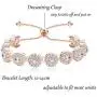 LOYALLOOK Rose Gold Silver Tone Bridal Crystal Bridal Jewelry Set for Women 2-Row Rhinestone Necklace Earrings Bracelet Set Prom Wedding Fashion Jewelry LOYALLOOK Rose Gold Silver Tone Bridal Crystal Bridal Jewelry Set for Women 2-Row Rhinestone Necklace Earrings Bracelet Set Prom Wedding Fashion Jewelry