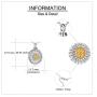 HUKKUN 925 Sterling Silver Cremation Jewelry for Ashes Sunflower Urn Necklaces for Women Urn Necklace for Pet Ashes