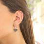 SHABLOOL Earring Sterling Silver 925 With Gemstone Silver Serenity Earrings An Essential Gift For Her Birthday Mothers Day Teen Gift Beautiful Fine Detailing Woman Handmade Jewelry