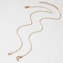 Chargances Bohemia Women Gold Y Lariat Necklace Moon and Star Necklace Gold Long Choker Necklace Fashion Crescent Moon Star Jewelry for Weeding Prom Party Delicate Necklace Jewelry for Women and Girls