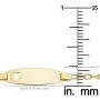 Kooljewelry 14k Yellow Gold Cable Link Baby ID Bracelet with Heart (5.5 inch) Kooljewelry 14k Yellow Gold Cable Link Baby ID Bracelet with Heart (5.5 inch)