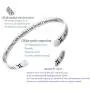 RENYILIN Creative Cuff Bracelet, Zodiac Bracelet, Inspirational Stainless Steel Bracelet for Men and Women