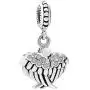 QueenCharms Open Angel Wings Charm Hope Star Beads for Charm Bracelets