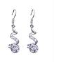 Rakumi Crystal Dangling Earrings Womens Elegant Wedding Bridal Earrings Party Jewelry