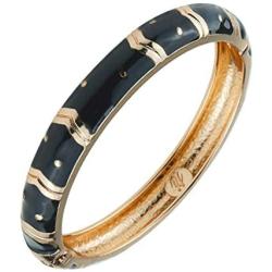 UJOY Cloisonne Bracelet Colorful Cloisonne Design Gold Plated Hinge Enamel Bangle Jewelry for Women Girls 55A41