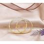 Rose Gold/Gold/Silver Titanium Stainless Steel Pave Cubic Zironia Simulate Diamond Stackable Oval Hinged Bangle Bracelet 6.5''-7''