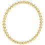 1.4 mm Beaded Style Ladies Ball Chain Design Wedding Band, 10K Gold