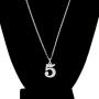ENSIANTH Lucky Number Necklace Stainless Steel Pendant Necklace Best friend Gift Birthday Gift Number 0-9
