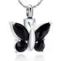 constantlife Cremation Jewelry for Ashes, Crystal Stone Butterfly Shape Stainless Steel Pendant Urn Necklace Keepsake for Women constantlife Cremation Jewelry for Ashes, Crystal Stone Butterfly Shape Stainless Steel Pendant Urn Necklace Keepsake for Women