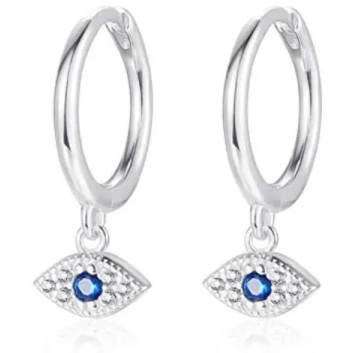 Star Huggie Hoop Earrings 925 Sterling Silver Evil Eye Spike Hoop Earring Starburst Small Dangle Hoop Earrings Star Huggie Hoop Earrings 925 Sterling Silver Evil Eye Spike Hoop Earring Starburst Small Dangle Hoop Earrings