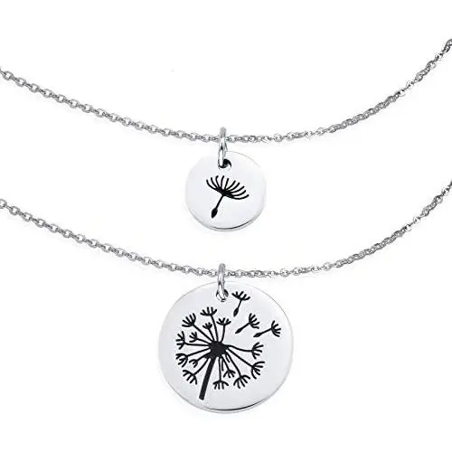 LIUANAN Mother Daughter Necklace, Dandelion Mother Daughter Jewelry Set, Daughter Gift Mommy and me Necklace Wish Necklace Set LIUANAN Mother Daughter Necklace, Dandelion Mother Daughter Jewelry Set, Daughter Gift Mommy and me Necklace Wish Necklace Set