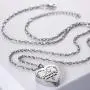 BGAFLOVE Heart Urn Necklaces for Ashes with 20+2 Adjustable Chain Cremation Jewelry for Ashes Stainless Steel Memorial Ashes Hold Pendant with Filling Kit BGAFLOVE Heart Urn Necklaces for Ashes with 20+2 Adjustable Chain Cremation Jewelry for Ashes Stainless Steel Memorial Ashes Hold Pendant with Filling Kit