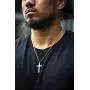 24K Gold Chain Cross Pendant Necklace for Men, Women w/Real Strong Solid Clasp Miami Cuban Link Style (24) 24K Gold Chain Cross Pendant Necklace for Men, Women w/Real Strong Solid Clasp Miami Cuban Link Style (24)