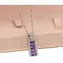 Uloveido Platinum Plated Oval Cut Cubic Zirconia 7 Stones Necklace Earrings and Ring Half Moon Party Jewelry Set T502