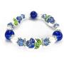 Bluebonnet Texas State Flower Bracelet - Texas Jewelry Gift For Women - Garden Botanical Flower Bead Bracelet 1 pc