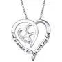 S925 Sterling Silver Christian Heart Inspirational Faith Verse Pendant Necklace for Women Teen Girl Gift S925 Sterling Silver Christian Heart Inspirational Faith Verse Pendant Necklace for Women Teen Girl Gift