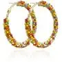 6 Pairs Bohemia Beaded Hoop Earrings Colorful Handmade Big Circle Seed Beaded Dangle Earrings Multicolor Boho Round Geometry Chic Statement Drop Earrings for Women and Girls Ethnic Jewelry 6 Pairs Bohemia Beaded Hoop Earrings Colorful Handmade Big Circle Seed Beaded Dangle Earrings Multicolor Boho Round Geometry Chic Statement Drop Earrings for Women and Girls Ethnic Jewelry