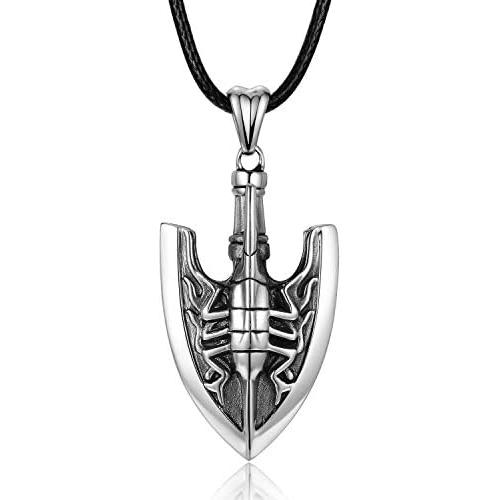 Funfeel JoJo Stand Arrow Requiem Arrow Pendant Necklace (Requiem Arrow Stainless Steel)