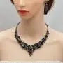 4 Pcs/Set Austrian Crystal Necklace Earrings Bracelet Ring Bridal Jewelry Sets for Brides Wedding Party Costume Accessories Gifts for Women 4 Pcs/Set Austrian Crystal Necklace Earrings Bracelet Ring Bridal Jewelry Sets for Brides Wedding Party Costume Accessories Gifts for Women