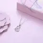 Sterling Silver Cute Cat Lover Gift Cat Pendant Necklace for Women Teen Girls, 18 Inches