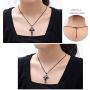 LLmansha Stainless Steel Cremation Jewelry for Ashes Cross Urn Pendant Necklace Memorial Keepsake Jewelry Urn