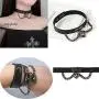 yfstyle 4 Pcs Gothic Leather Choker Necklaces Bracelets for Women Girls Black PU Spike Layere Lock Necklaces Adjustable Double Layer O Ring Collar Heart Necklace Punk Jewelry Gifts yfstyle 4 Pcs Gothic Leather Choker Necklaces Bracelets for Women Girls Black PU Spike Layere Lock Necklaces Adjustable Double Layer O Ring Collar Heart Necklace Punk Jewelry Gifts