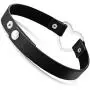 MOWOM Black Red Pink Purple Alloy Genuine Leather Necklace Choker Collar Heart Adjustable Rock MOWOM Black Red Pink Purple Alloy Genuine Leather Necklace Choker Collar Heart Adjustable Rock