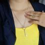Dankadi Classic Female Original Silver Necklace 925 Silver Key Pendant Necklace Minimalism 45-60cm Snake Chain Jewelry Lobster clamp Clasp