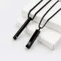 2 Pcs Urn Necklaces for Ashes Memorial Cremation Urn Necklace Stainless Steel Black Silver Tone Bar Pendant Necklace Ashes Keepsake Jewelry With Cubic Zirconia 2 Pcs Urn Necklaces for Ashes Memorial Cremation Urn Necklace Stainless Steel Black Silver Tone Bar Pendant Necklace Ashes Keepsake Jewelry With Cubic Zirconia