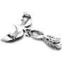 Xusamss Punk Titanium Steel Animal Phoenix Pendant Necklace,24inches Chain