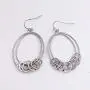 SELOVO Hook Fishhook Dangle Earrings Funky Bohemian Art Decp Jewelry Silver Tone SELOVO Hook Fishhook Dangle Earrings Funky Bohemian Art Decp Jewelry Silver Tone
