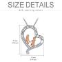 Gifts for Sister 925 Sterling Silver Always My Sister Forever My Friend Heart Necklace Pendant Jewelry Birthday Graduation Gift for Women