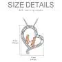 Gifts for Sister 925 Sterling Silver Always My Sister Forever My Friend Heart Necklace Pendant Jewelry Birthday Graduation Gift for Women