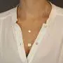 Yean Sequin Pendant Necklace Layered Coin Necklaces Gold Jewelry Chain for Women and Girls Yean Sequin Pendant Necklace Layered Coin Necklaces Gold Jewelry Chain for Women and Girls
